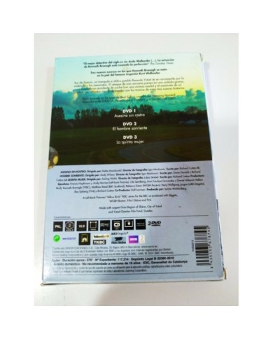 Wallander Volume 2 Kenneth Branagh - 3 x DVD Espa?ol Ingles - 3T