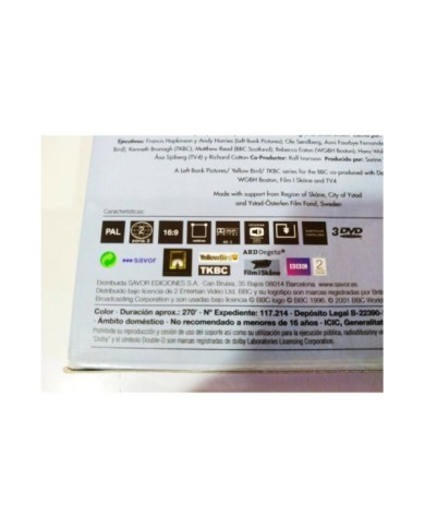 Wallander Volume 2 Kenneth Branagh - 3 x DVD Espa?ol Ingles - 3T