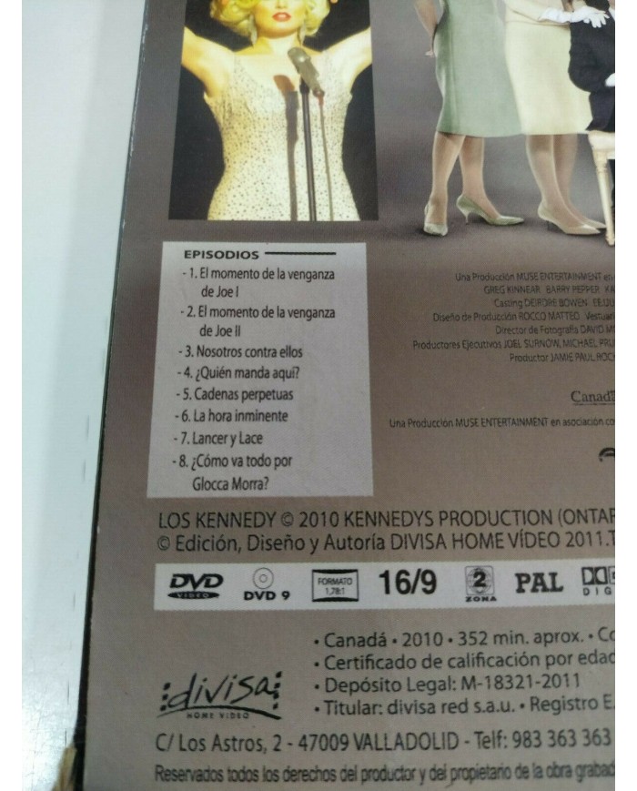 Los Kennedy Serie TV 8 Episodios - 3 x DVD Espa?ol Ingles region 2 - 3T