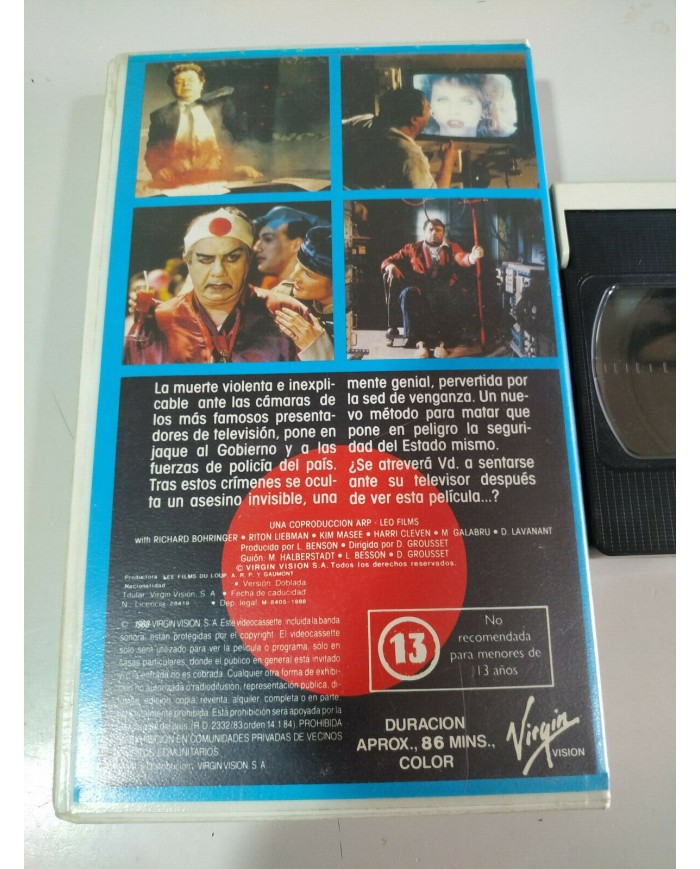 Kamikaze  Richard Bohringer Grousset Luc Besson - VHS Cinta Tape Espa?ol - 3T