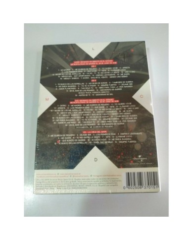 Manuel Carrasco La Cruz del Mapa Directo Metropolitano - 3 x CD + DVD Nuevo - 3T