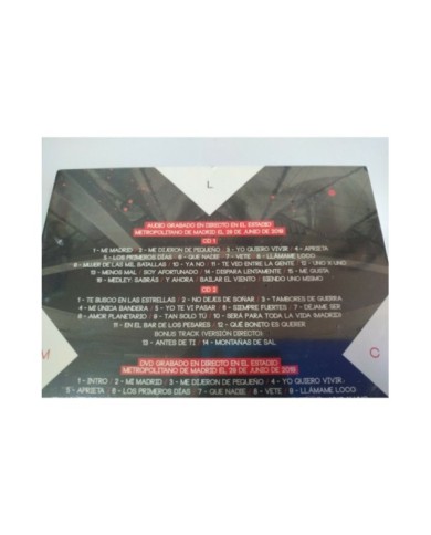 Manuel Carrasco La Cruz del Mapa Directo Metropolitano - 3 x CD + DVD Nuevo - 3T