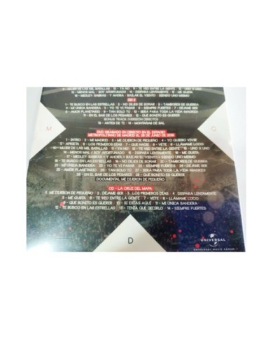 Manuel Carrasco La Cruz del Mapa Directo Metropolitano - 3 x CD + DVD Nuevo - 3T