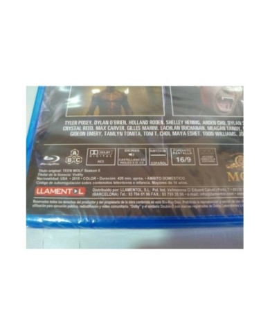 Teen Wolf Quinta Temporada Parte 2 - 2 x Blu-Ray + Extras Nueva 3T