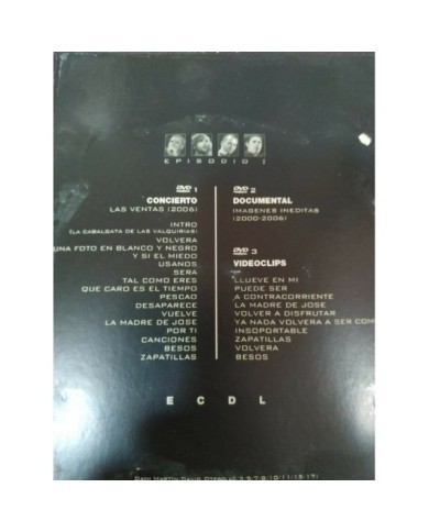 El Canto del Loco ECDL Episodio I - 3 x DVD Region 2 - 2T