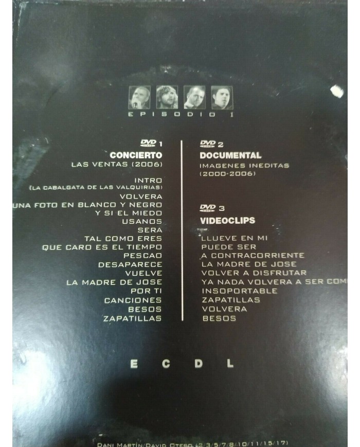 El Canto del Loco ECDL Episodio I - 3 x DVD Region 2 - 2T