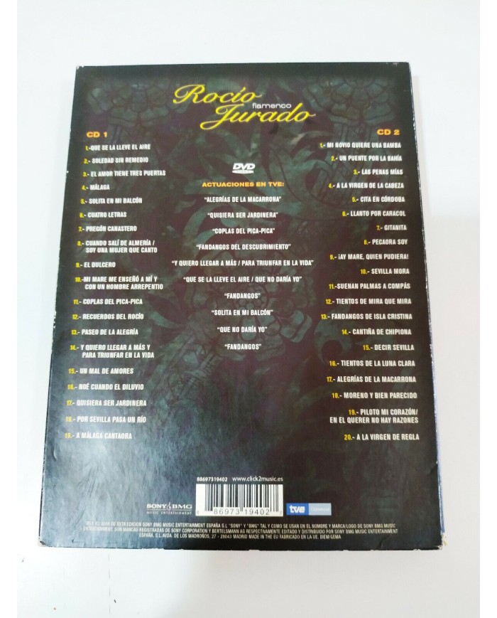 Rocio Jurado Flamenco TVE - DVD + 2 x CD Region 2 - 3T