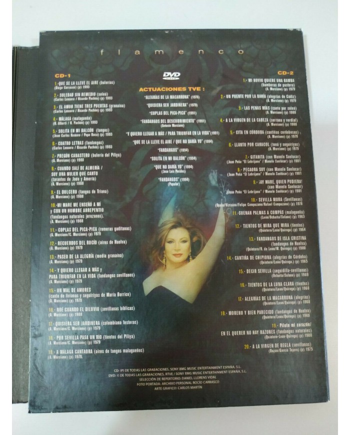 Rocio Jurado Flamenco TVE - DVD + 2 x CD Region 2 - 3T