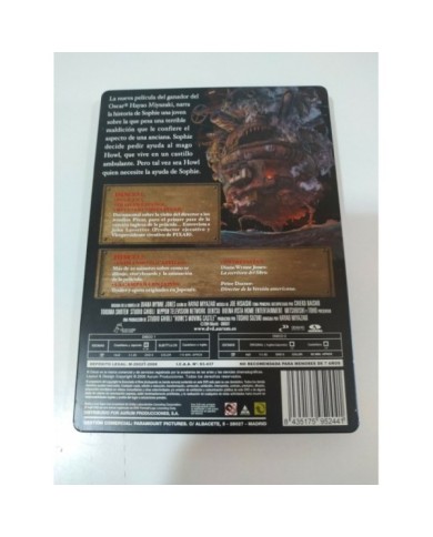 El Castillo Ambulante Hayao Miyazaki Studio Ghibli - 2 x DVD Steelbook - 3T El Castillo Ambulante Hayao Miyazaki Studio Ghibli - 2 x DVD Steelbook - 3T