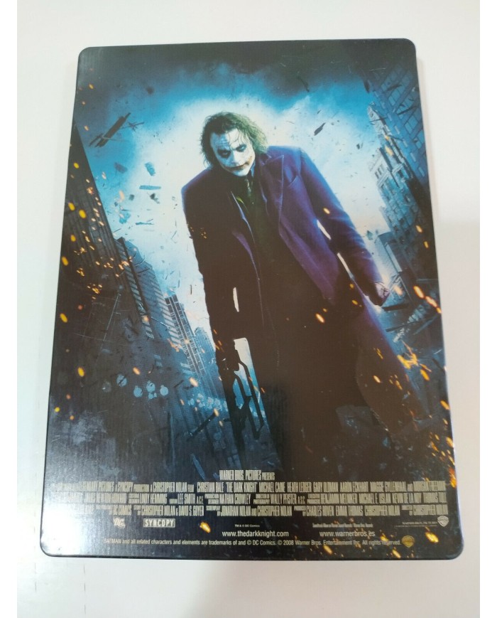 Batman El Caballero Oscuro Christopher Nolan 2x DVD Steelbook Espa?ol English 2T