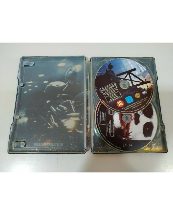 Batman El Caballero Oscuro Christopher Nolan 2x DVD Steelbook Espa?ol English 2T