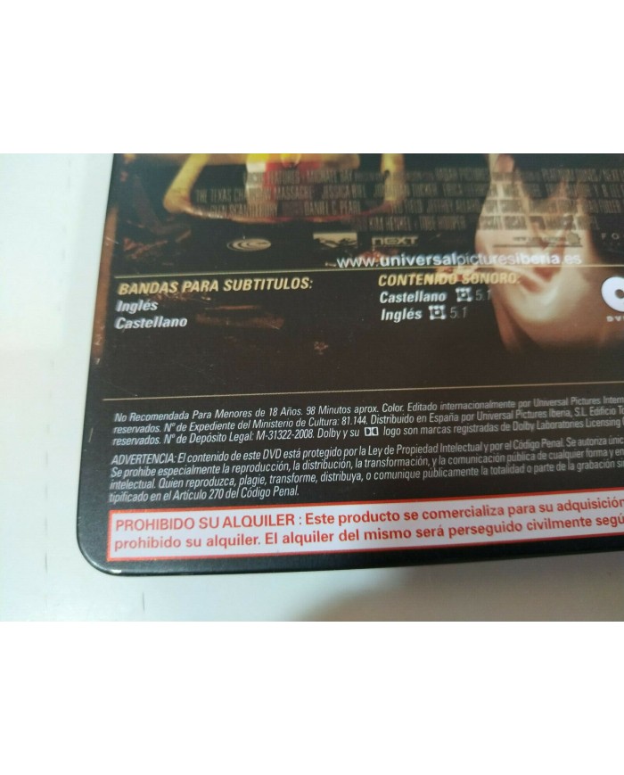 La Matanza de Texas 2004 Caja Liquidos - DVD Steelbook Espa?ol English - 3T