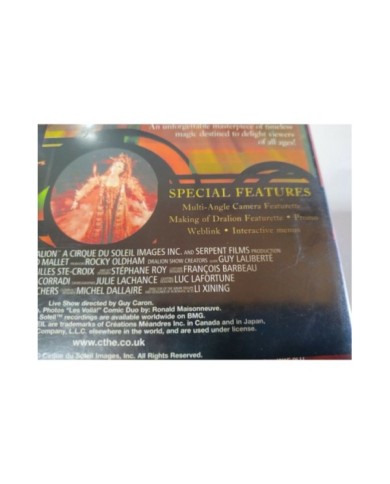 Cirque du Soleil Dralion - DVD Region 2 Ingles - 3T