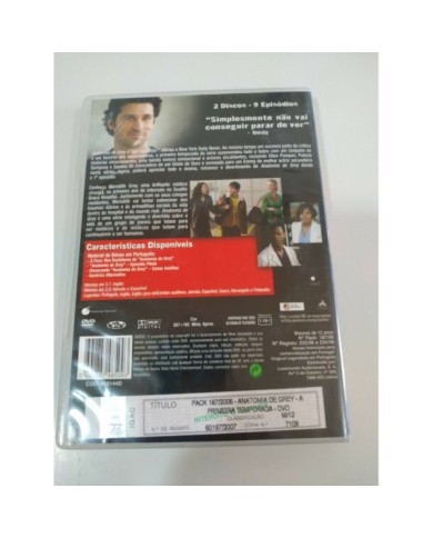 Anatomia de Grey Primera Temporada Completa - 4 x DVD Espa?ol Ingles - 2T