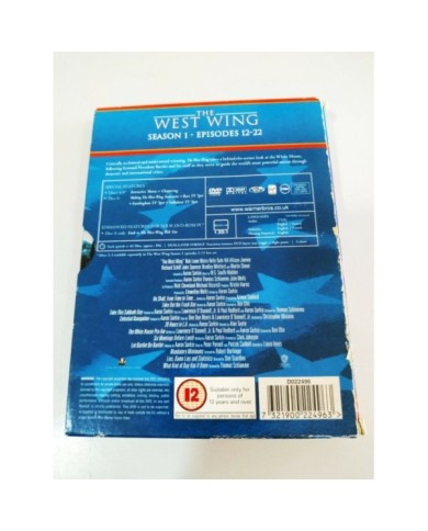 The West Wing Season 1 Episodes 12-22 - 3 x DVD Ingles Frances - 3T