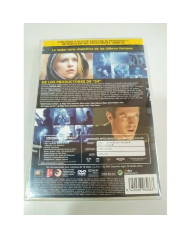 Homeland Primera Temporada 1 Completa - 5 x DVD Espa?ol Ingles - 3T