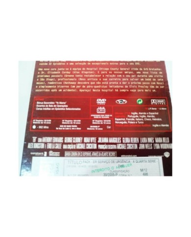 Urgencias Cuarta Temporada 4 Completa - 3 x DVD Espa?ol Ingles - 2T