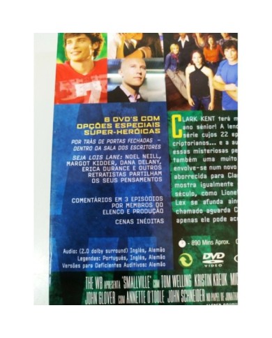 Smallville Complete Fourth 4 Season - 6 x DVD Ingles Aleman - 2T