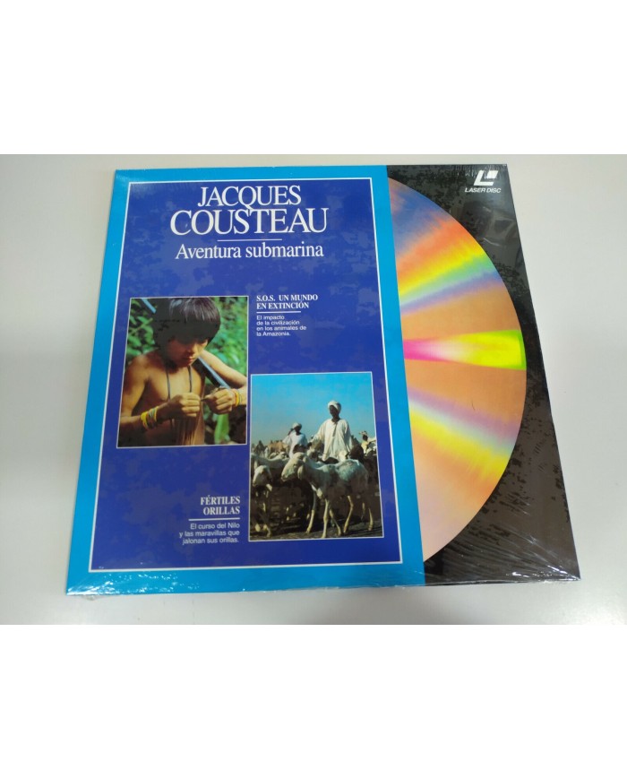 Jacques Cousteau SOS Un Mundo en Extincion Aventura Submarina - LASERDISC LD 2T