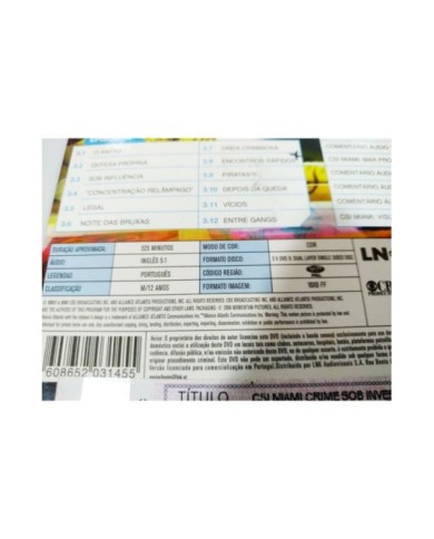 CSI Miami Third Season Episodes 3.1-3.12 - 3 x DVD Ingles Portugues - 2T