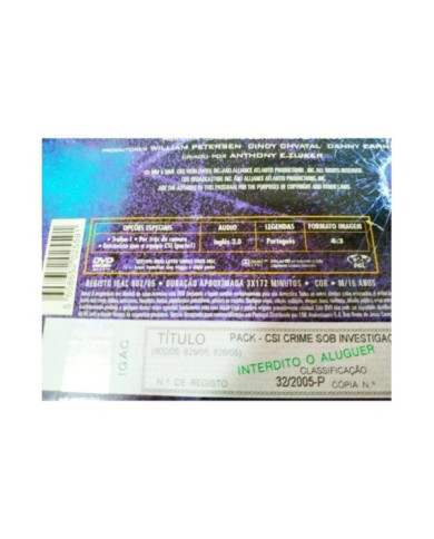 CSI Las Vegas Complete First Season - 6 x DVD Ingles Portugues - 2T