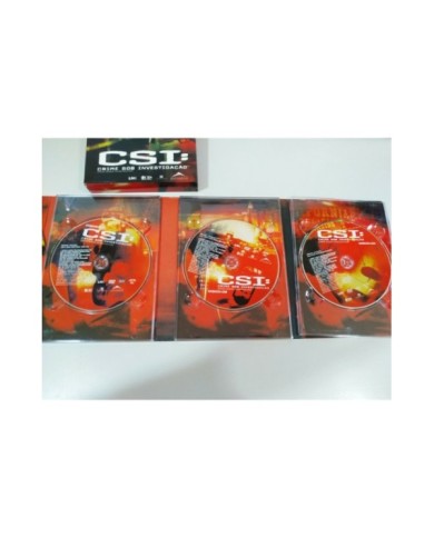 CSI Las Vegas Third Season Episodes 3.1-3.12 - 3 x DVD Ingles Portugues - 2T