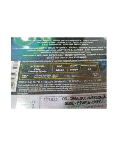 CSI Las Vegas Complete First Season Box - 6 x DVD Ingles Portugues - 2T