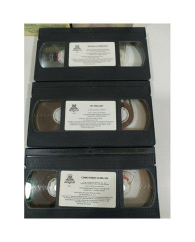 Audrey Hepburn Coleccion 3 Peliculas - 3 x VHS Cinta Tape Espa?ol - 3T