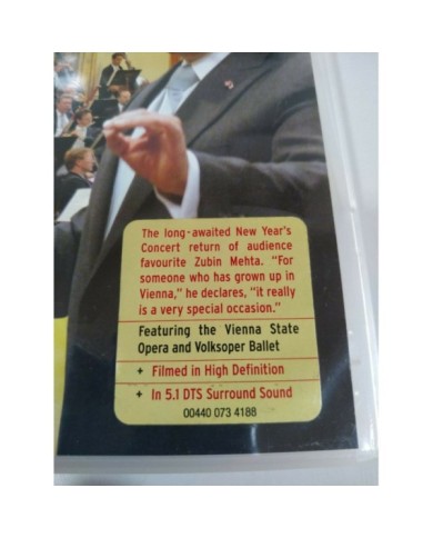 New Year?s Concert Wiener Philharmoniker  Zubin Mehta - DVD - 3T