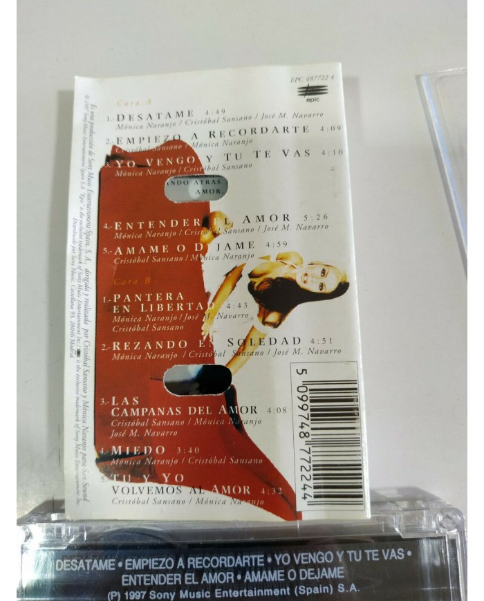 Monica Naranjo Palabra de Mujer Epic 1997 First Press - Cinta Tape Cassette - 3T