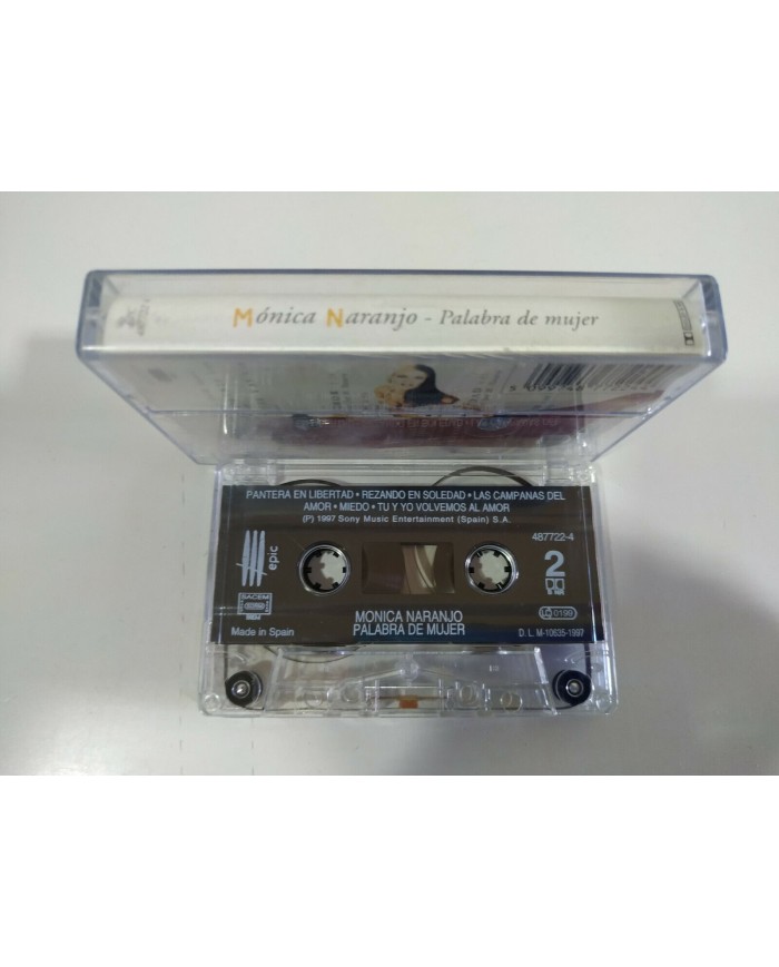 Monica Naranjo Palabra de Mujer Epic 1997 First Press - Cinta Tape Cassette - 3T