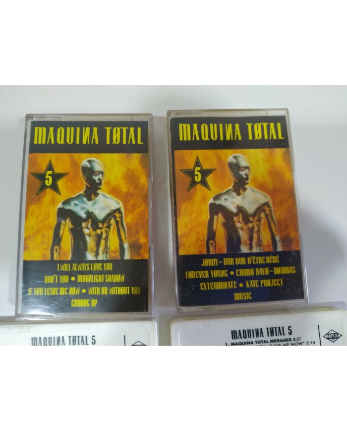 Maquina Total 5 Max Music 1993 - 2 x Cinta Tape Cassette - 3T