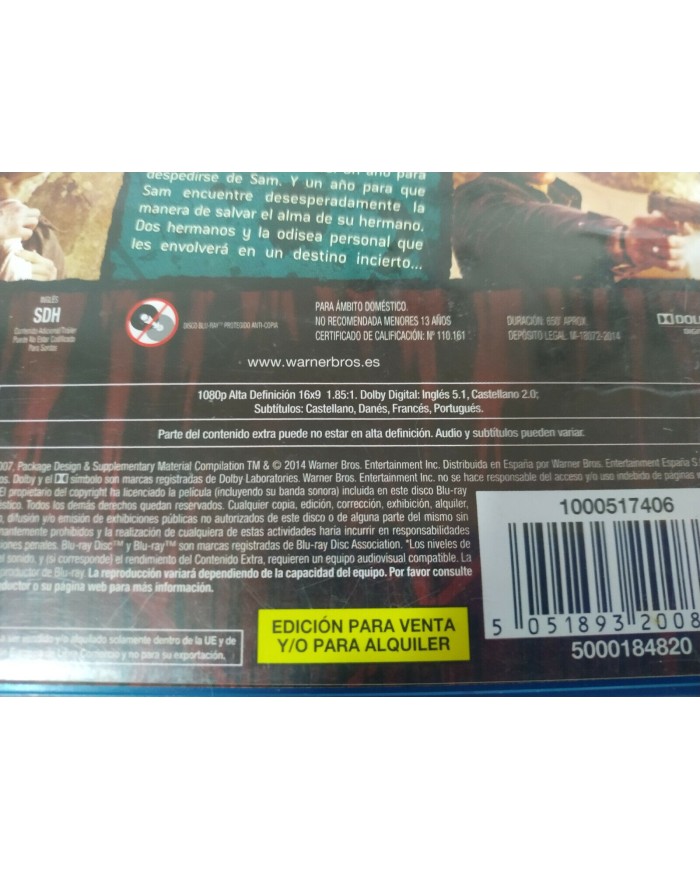 Sobrenatural Tercera Temporada 3 Completa - 3 x Blu-Ray Espa?ol Ingles - 3T