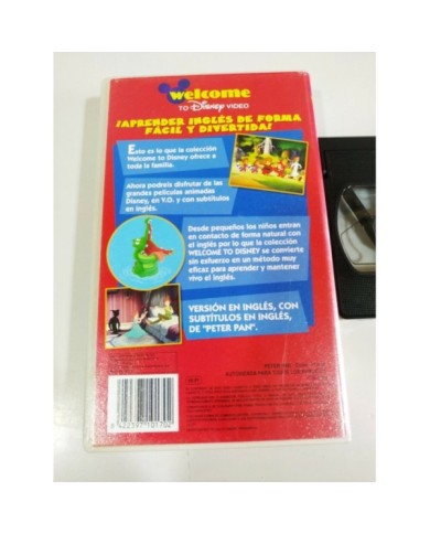 Peter Pan Walt Disney - VHS Cinta Tape Ingles con Subtitulos en Ingles - 4T