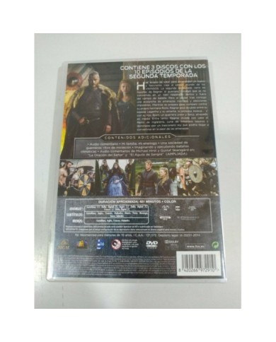 Vikingos Segunda Temporada 2 Completa - DVD Espa?ol Ingles Frances - 3T Vikingos Segunda Temporada 2 Completa - DVD Espa?ol Ingles Frances - 3T