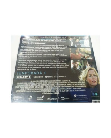 La Caza The Fall Primera Temporada 1 Completa Blu-Ray Espa?ol Ingles Nueva - 3T