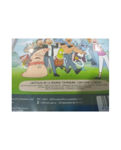 Rick And Morty Segunda Temporada 2 Completa - DVD Espa?ol Ingles Nueva - 3T