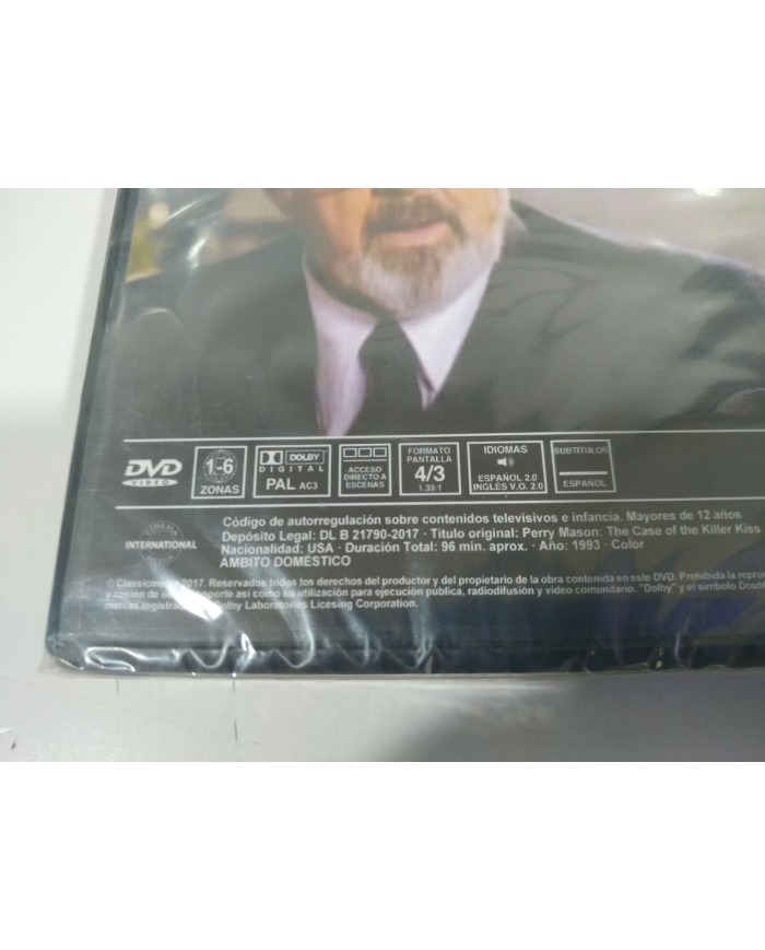 Perry Mason El Caso del Beso Asesino Serie TV - DVD Espa?ol Ingles Nueva 3T