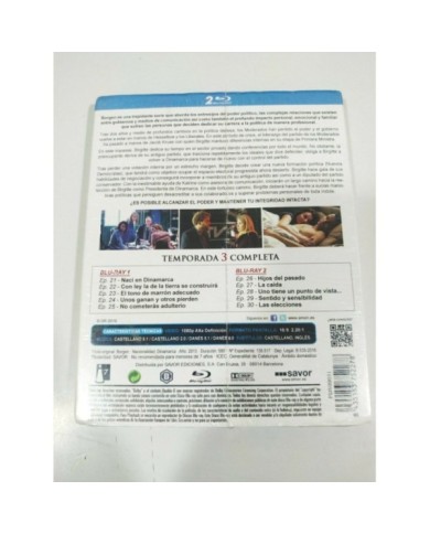 Borgen Tercera Temporada 3 Completa - Blu-Ray Espa?ol Danes Ingles Nueva - 3T