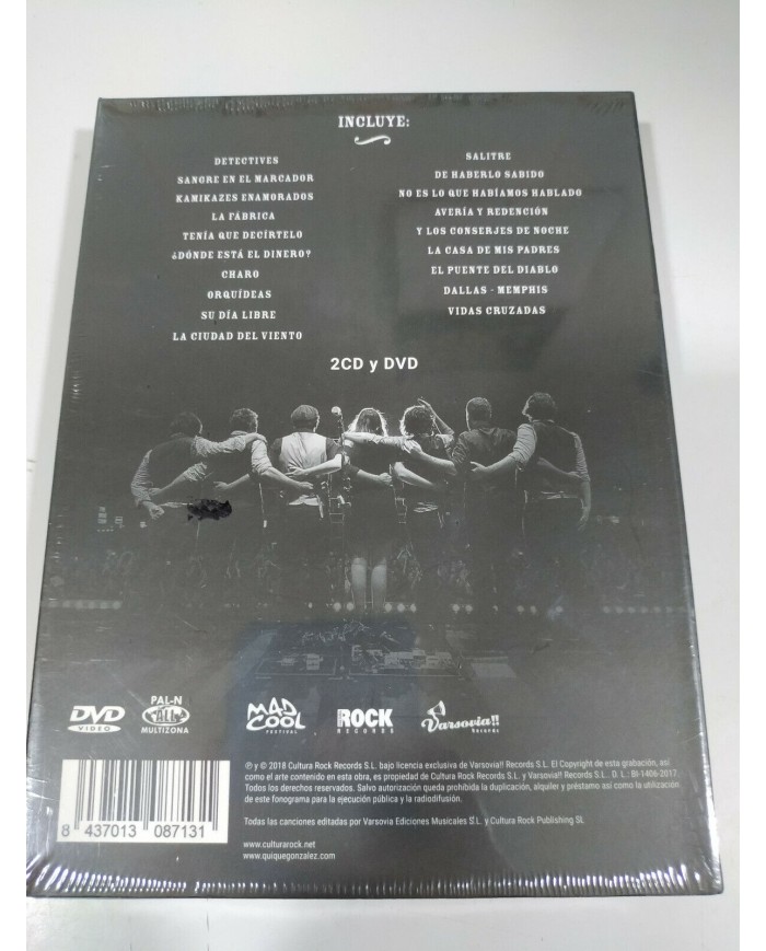 Quique Gonzalez & Los Detectives en Vivo Radio Station 2 x CD + DVD Nueva - 3T