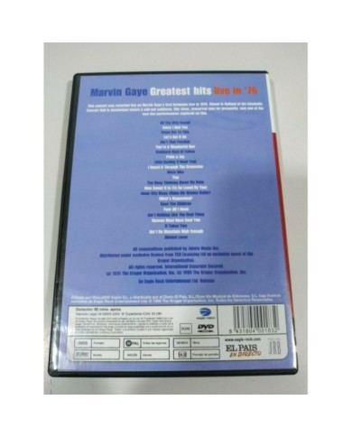 Marvin Gaye Greatest Hits Live in 76 Filmed in Holland - Region All DVD - 2T