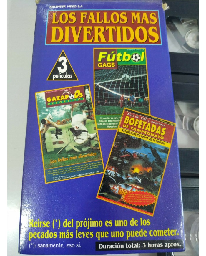 Los Fallos Mas Divertidos Futbol Gazapos - 3 x VHS Cinta Tape Espa?ol - 3T