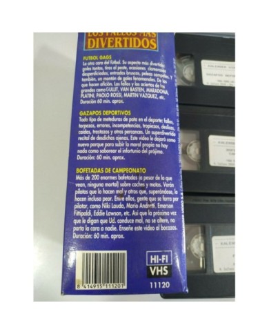 Los Fallos Mas Divertidos Futbol Gazapos - 3 x VHS Cinta Tape Espa?ol - 3T