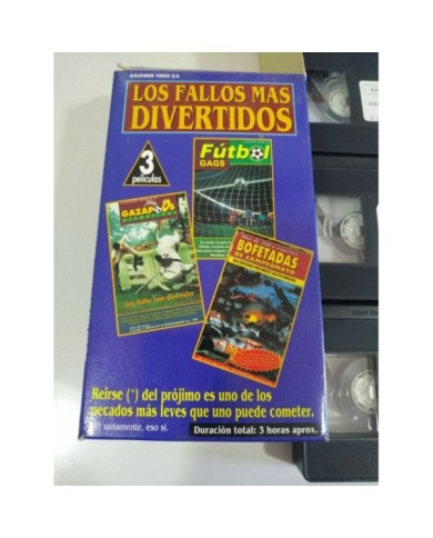 Los Fallos Mas Divertidos Futbol Gazapos - 3 x VHS Cinta Tape Espa?ol - 3T
