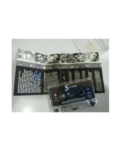 Five 5 RCA Firmado a mano por los miembros del grupo - Cinta Tape Cassette - 3T Five 5 RCA Firmado a mano por los miembros del grupo - Cinta Tape Cassette - 3T