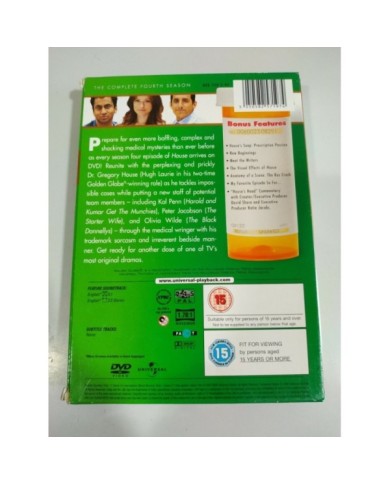 House MD Complete Season Four - 4 x DVD Ingles Region 2-4-5 - 3T