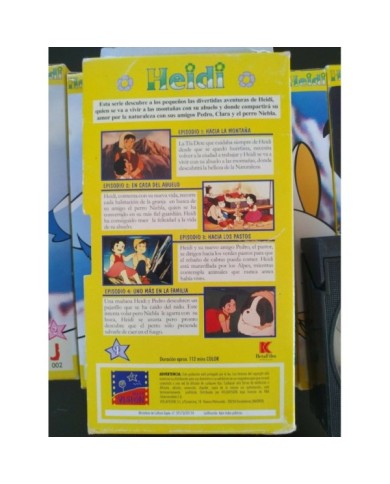 Heidi Coleccion 52 Episodios 2001 Hayao Miyazaki 15 x VHS Cinta Tape Espa?ol 2T