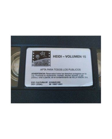 Heidi Coleccion 52 Episodios 2001 Hayao Miyazaki 15 x VHS Cinta Tape Espa?ol 2T