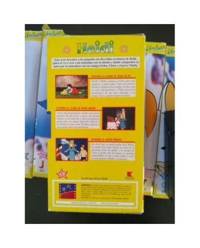 Heidi Coleccion 52 Episodios 2001 Hayao Miyazaki 15 x VHS Cinta Tape Espa?ol 2T