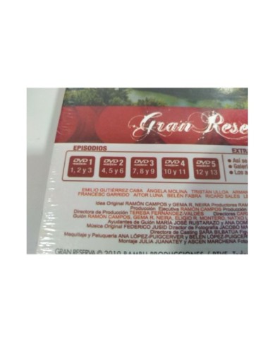 GRAN RESERVA TEMPORADA 1 COMPLETA - 5 DVD CASTELLANO + EXTRAS - Nueva 3T
